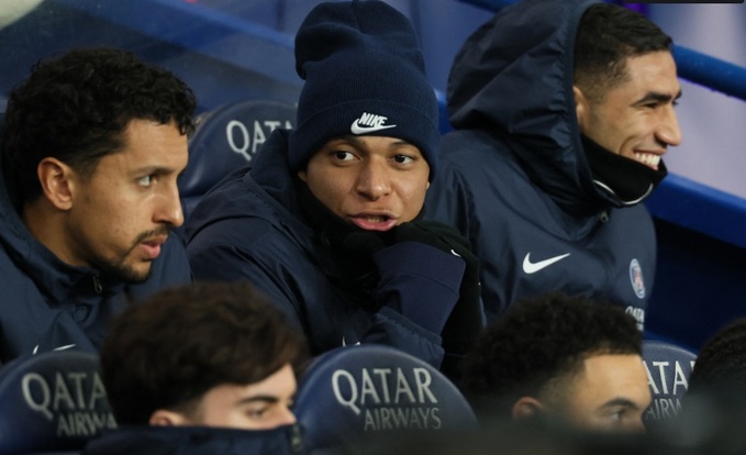 Mbappe was exiled to PSG's bench earlier this season