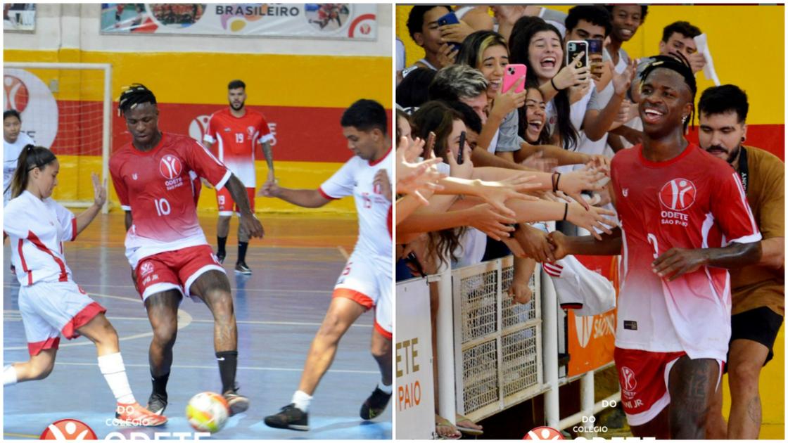 Vinicius Junior unveils sports centre with his name at his former school in  Brazil