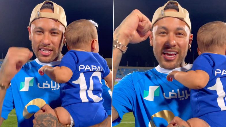 Neymar Jr Celebrates Al-Hilal's Saudi Pro League 2023-24 Title Win With  Daughter Mavie on Field, Video Goes Viral |  LatestLY