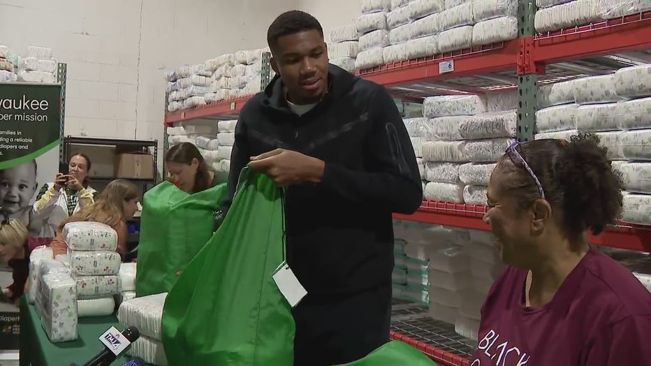 Milwaukee Diaper Mission: Giannis, partner shed light on growing need