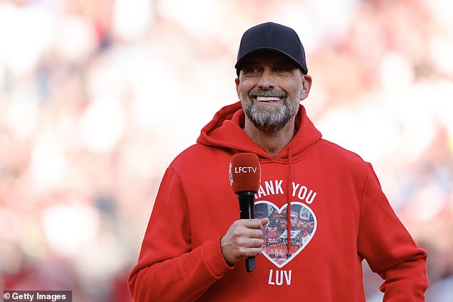 Klopp spoke to the crowd after full time and urged them to back incoming boss Arne Slot