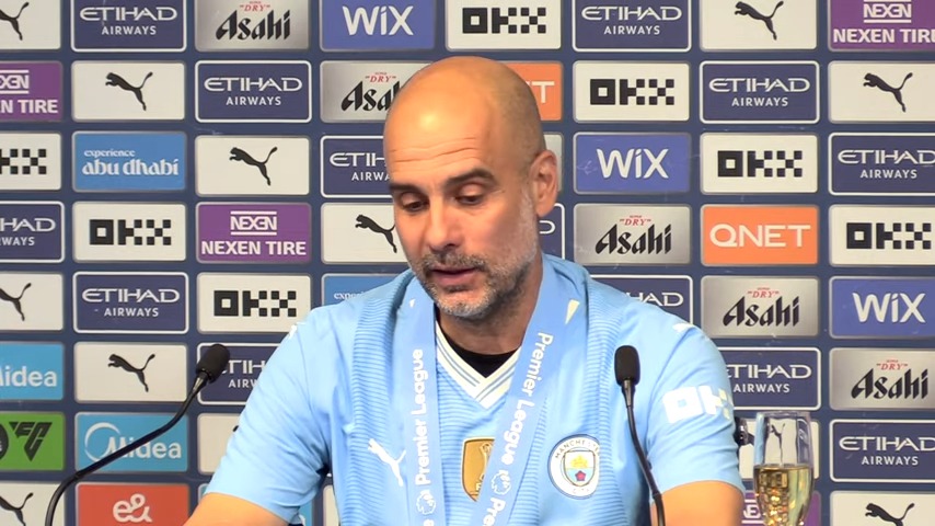 Pep Guardiola was emotional as he spoke about Jurgen Klopp