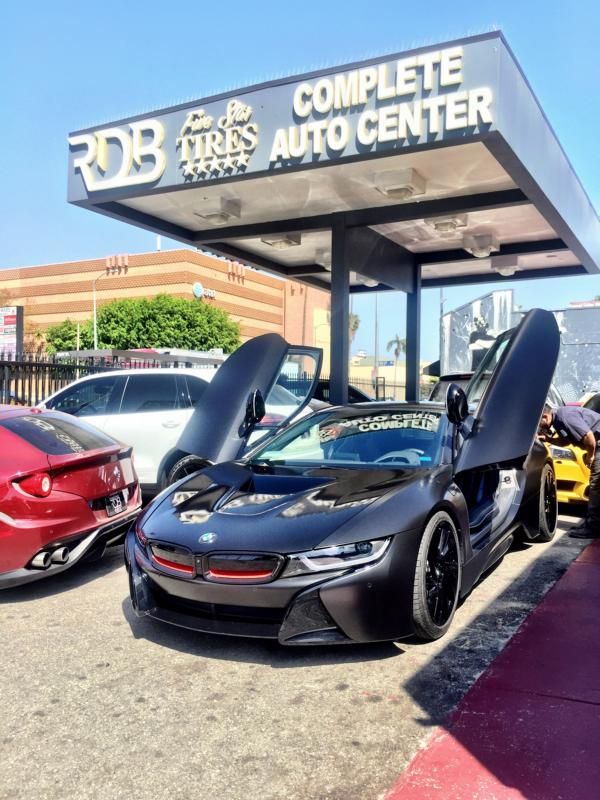 Randle has a customized BMW i8