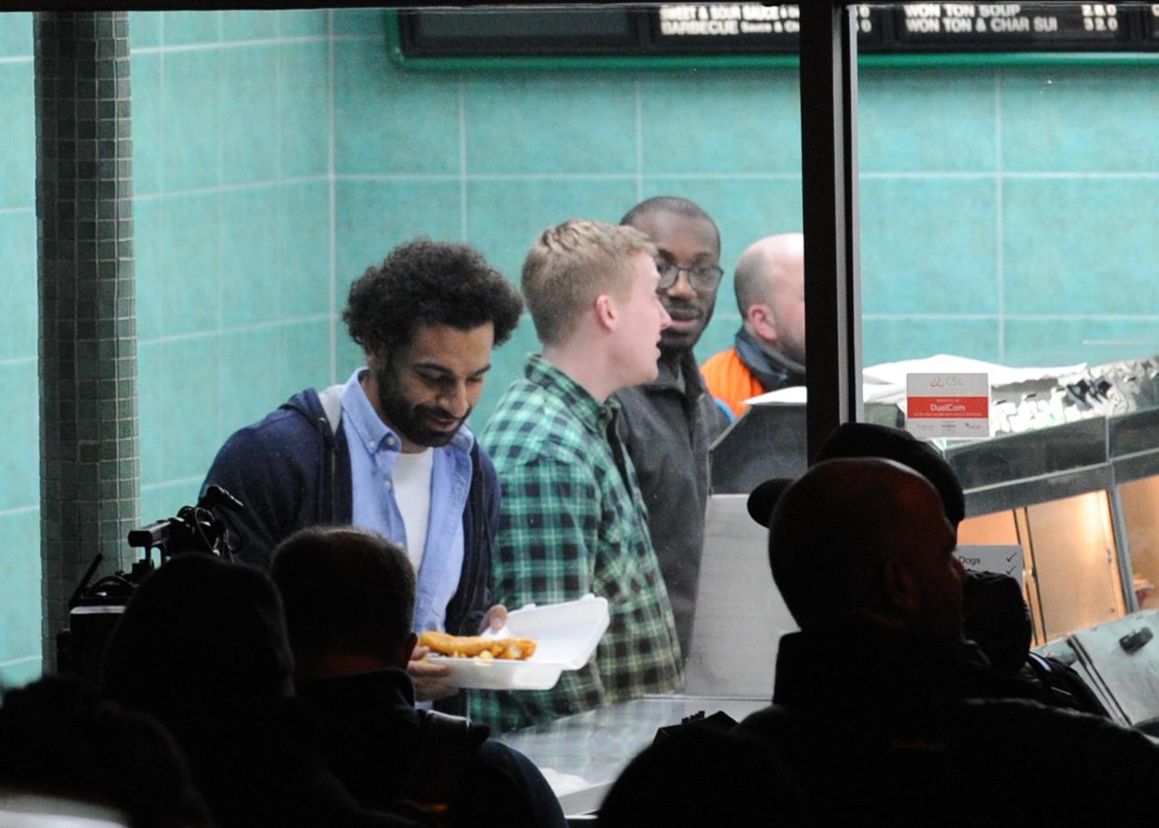  Mo Salah shocked fans at a chippy in Liverpool