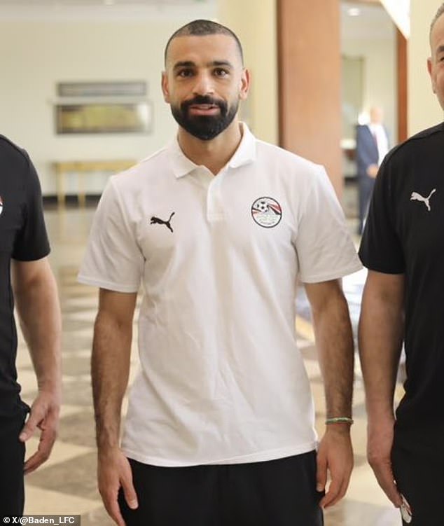 Mohamed Salah showed off his new look as he reported for international duty with Egypt