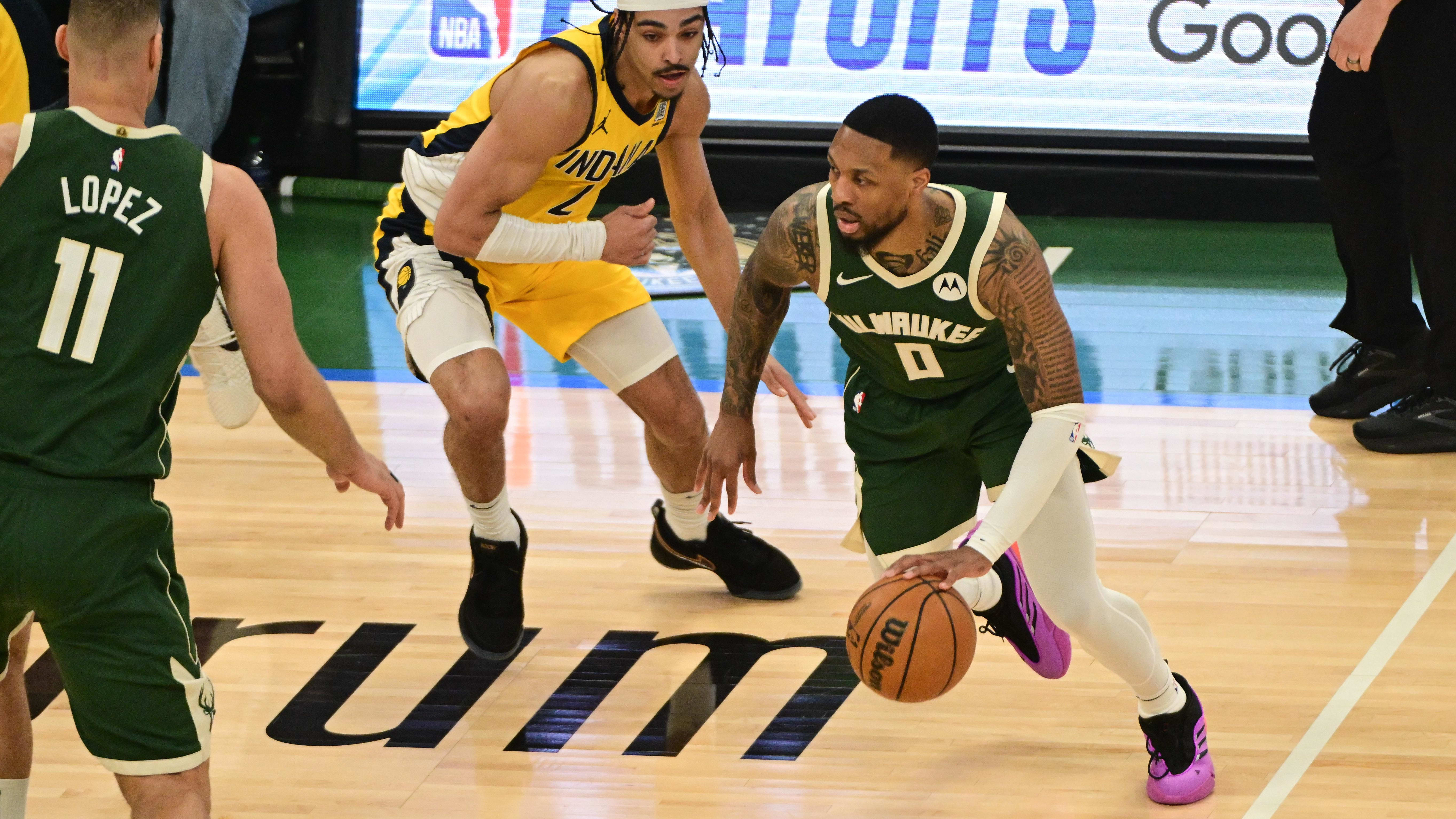 Damian Lillard Debuts Adidas Dame 9 in Bucks' Game 1 Win