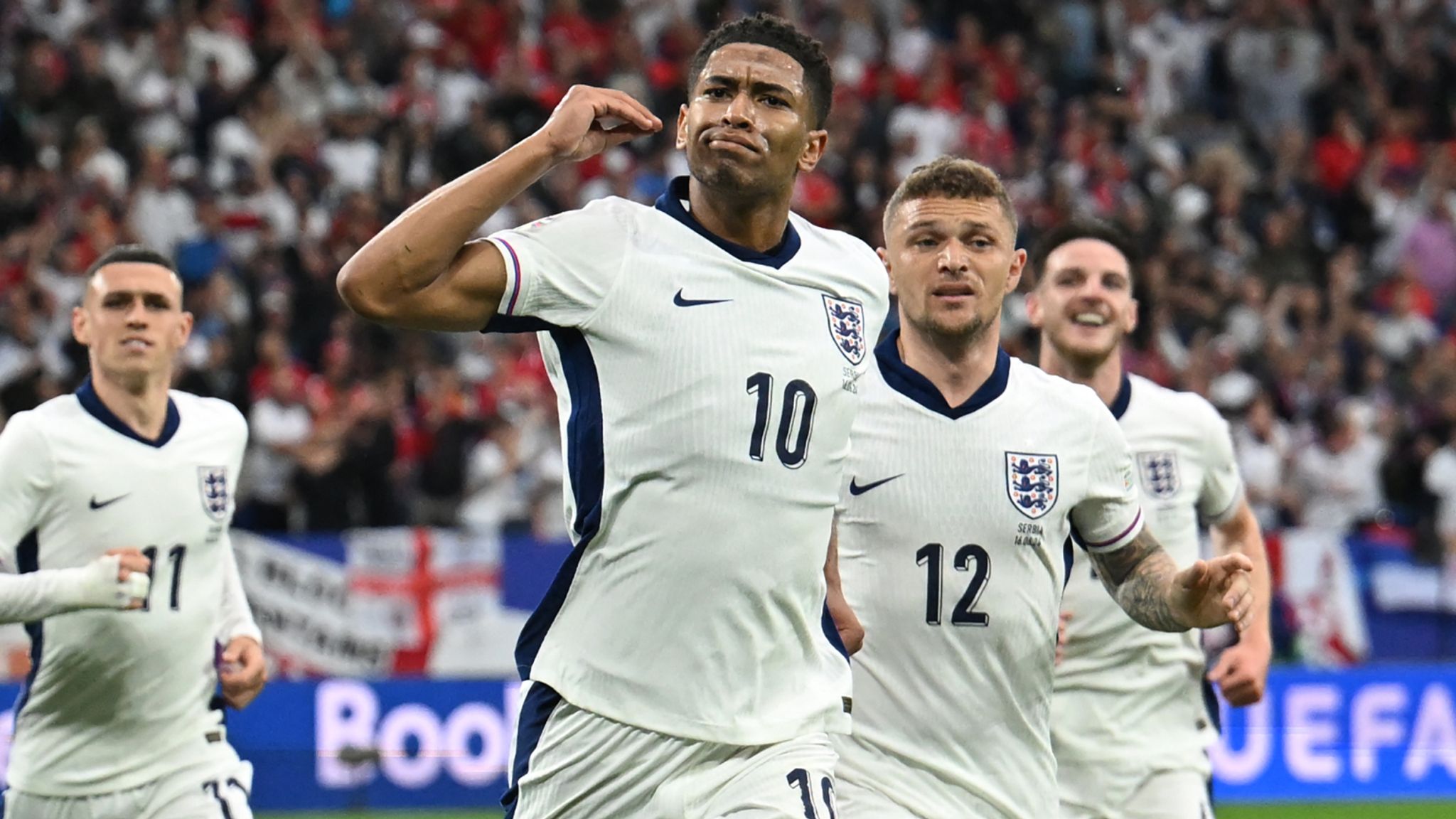 Euro 2024 - Serbia 0-1 England: Jude Bellingham stars as Three Lions hold  on in second half to top Group C | Football News | Sky Sports