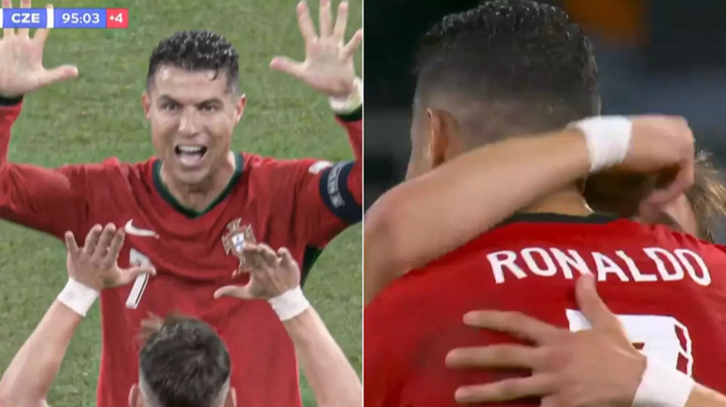 Fans love what Cristiano Ronaldo did immediately after full-time as Portugal beat Czechia