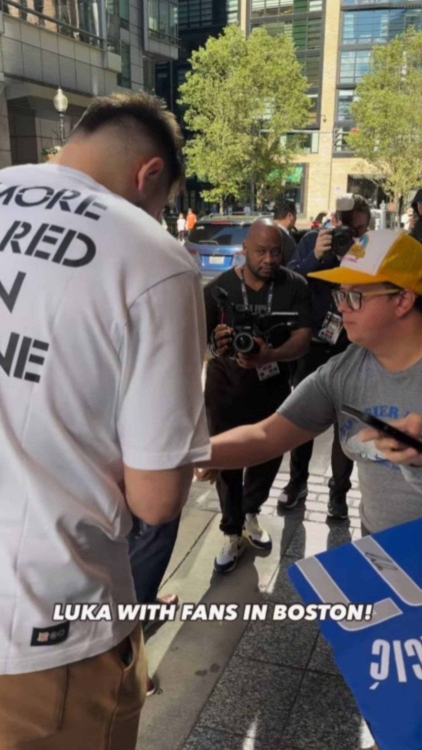 Doncic wears a shirt with a strong message ahead of Game 2