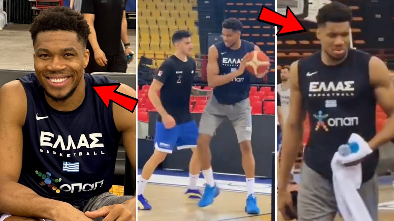 Giannis Antetokounmpo & Team Greece First Practice Before Paris 2024 Olympic Games!