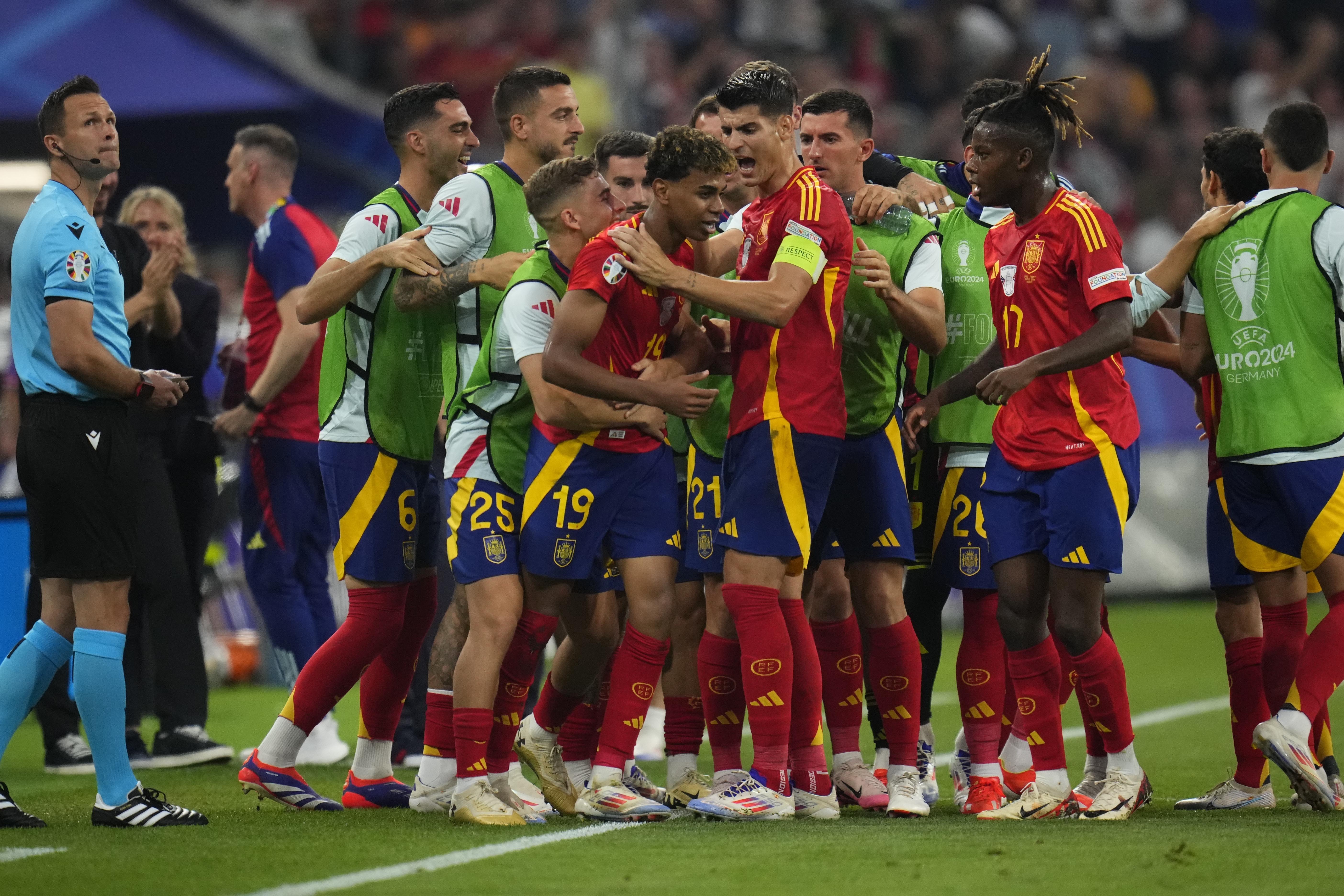 The two goals secured Spain's spot in the final