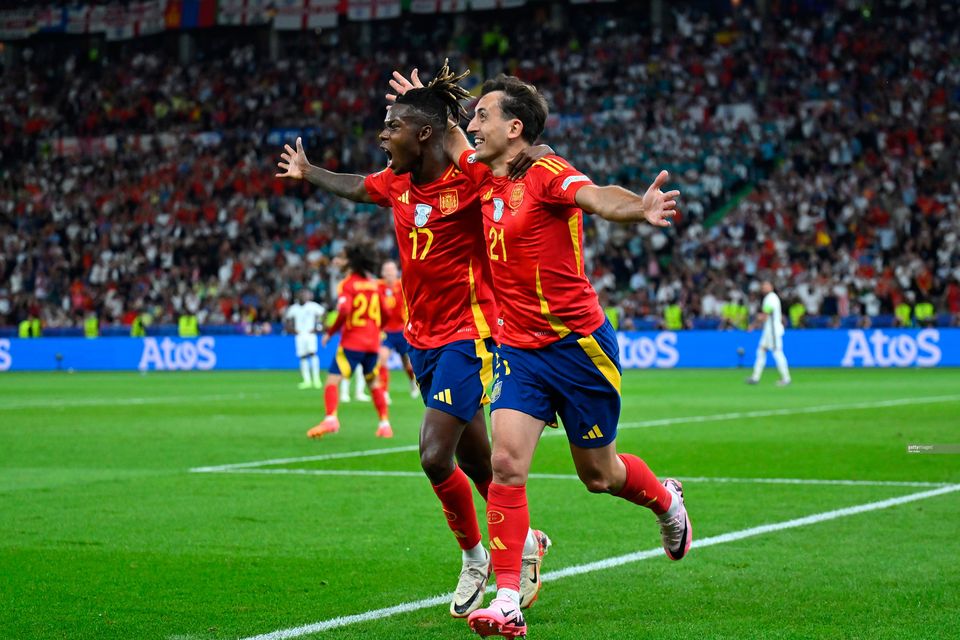 English hearts broken as late Mikel Oyarzabal goal seals Euro 2024 trophy  for Spain | Irish Independent