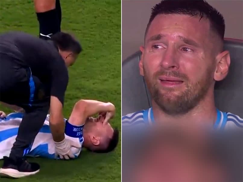 Heartbroken Lionel Messi Inconsolable As Injury Forces Him Out Of Copa  America Final. Video | Football News