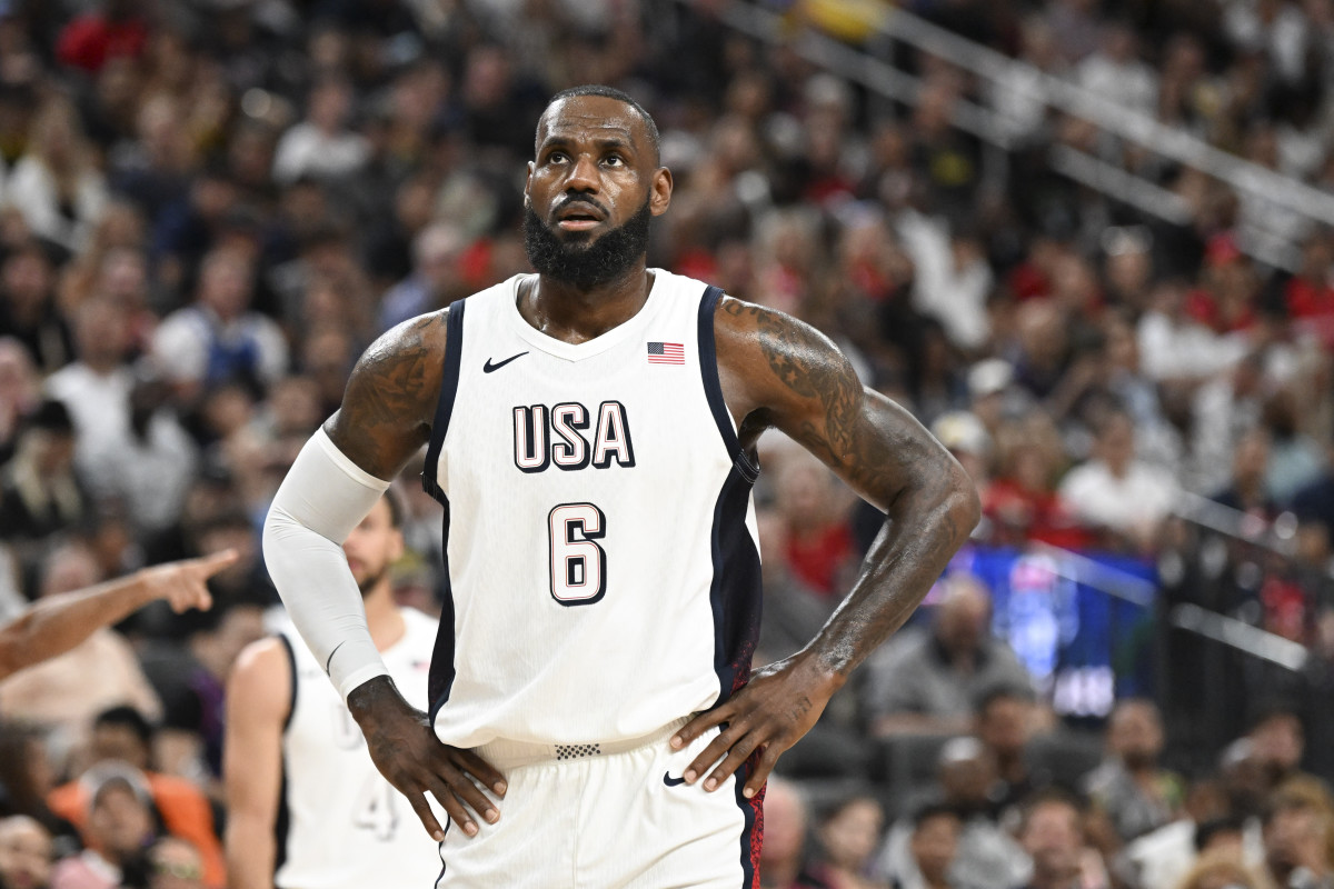 LeBron James Goes Viral After Decking Serbia Player - Athlon Sports