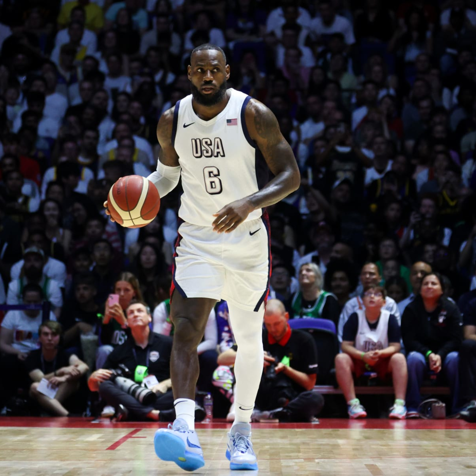 LeBron James Hyped as Team USA's 'Alpha' After Close Win vs. Germany Before  Olympics | News, Scores, Highlights, Stats, and Rumors | Bleacher Report