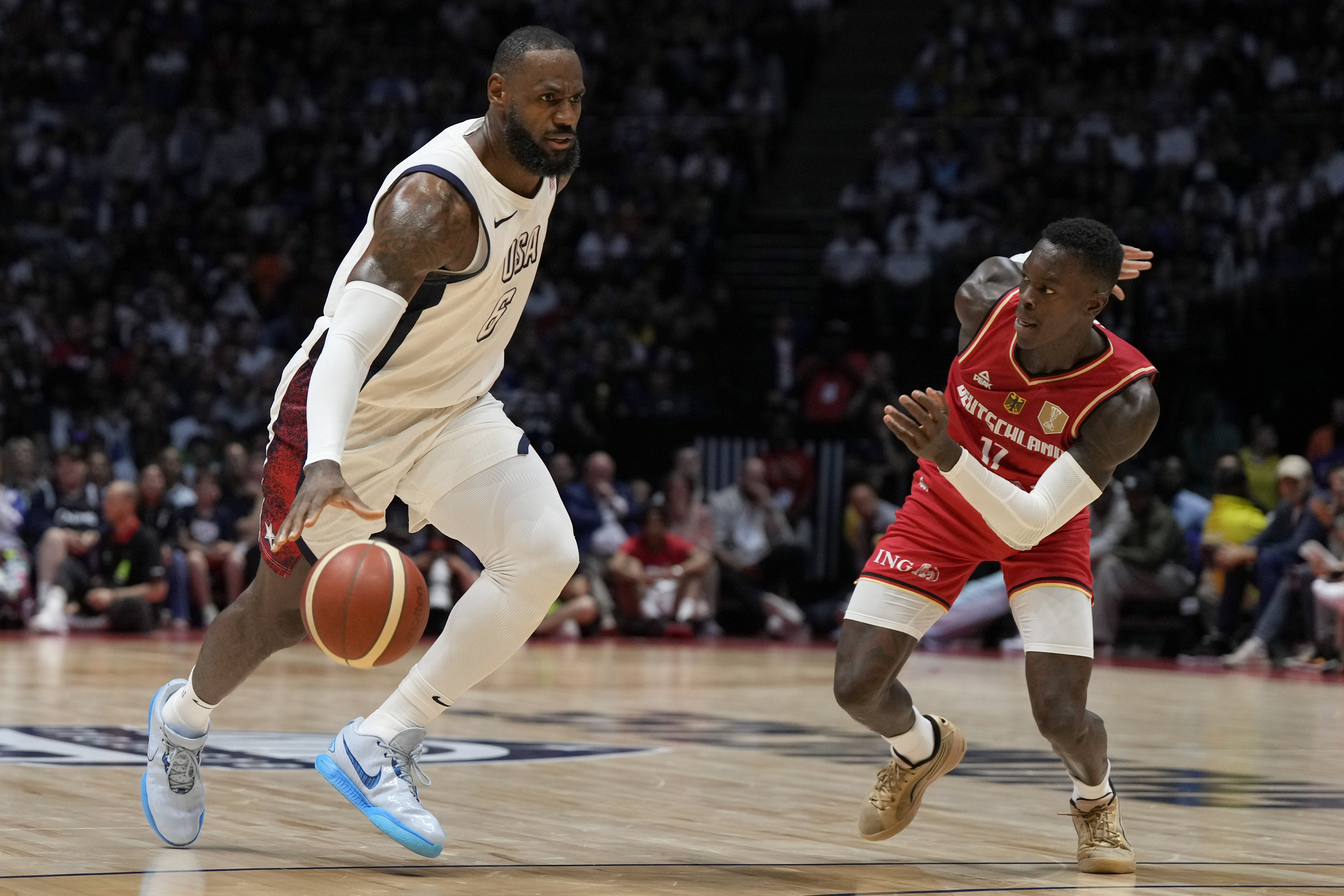 LeBron James scores final 11 points as U.S. basketball defeats Germany