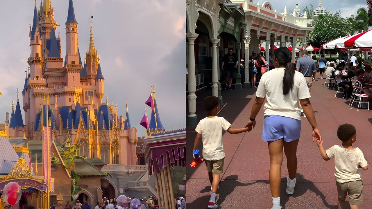 Giannis and wife, Mariah Riddlesprigger, took children to Disney World