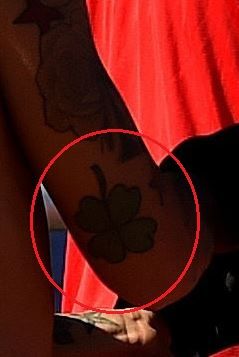 Roberto Firmino leaf tattoo