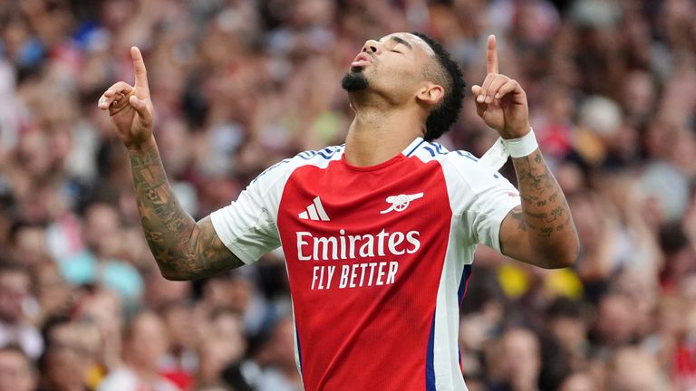 Arsenal 4-1 Bayer Leverkusen: Gabriel Jesus scores superb solo goal as  rampant Gunners impress | Football News | Sky Sports