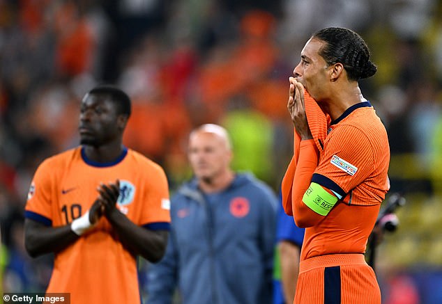 Van Dijk said it hurt him deeply to lose the Euros semi-final to England last month