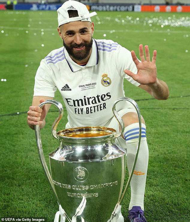 Benzema is a legend at the Bernabeu after enjoying a decorated 14-year spell at the club