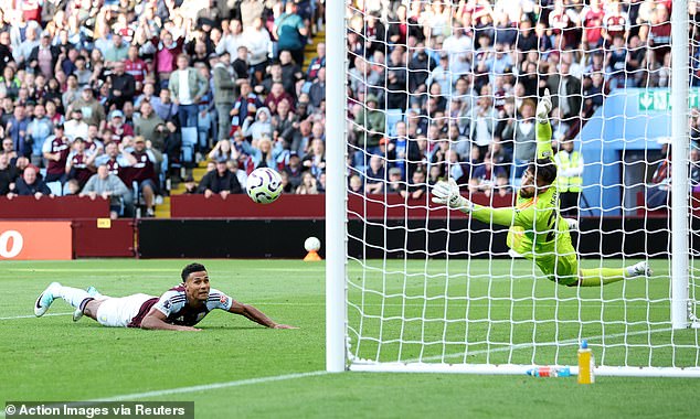 It came after David Raya produced an stunning save to deny Ollie Watkins from close range