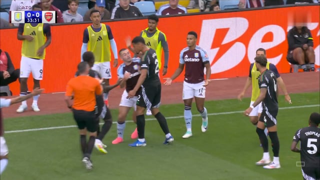 John McGinn kicks the ball at William Saliba and then immediately gets the  ball kicked back at him by Ben White : r/Football_Shithouse