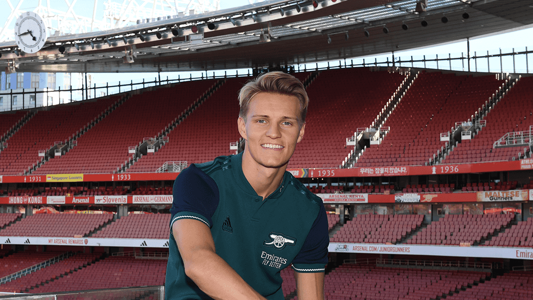 Martin Odegaard at Emirates Stadium