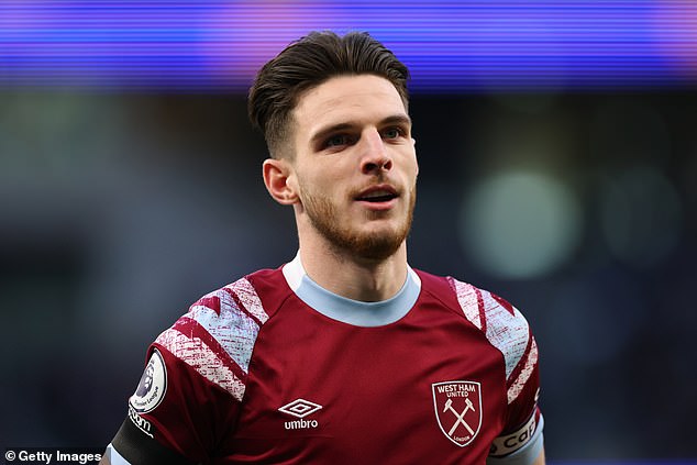 Rice đã có 245 lần ra sân cho West Ham trước khi ký hợp đồng với Arsenal vào năm ngoái