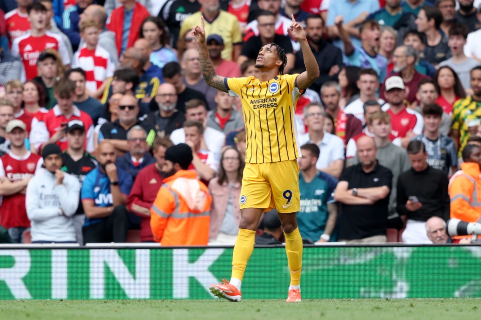 Brighton star Pedro also scored the equaliser against Arsenal