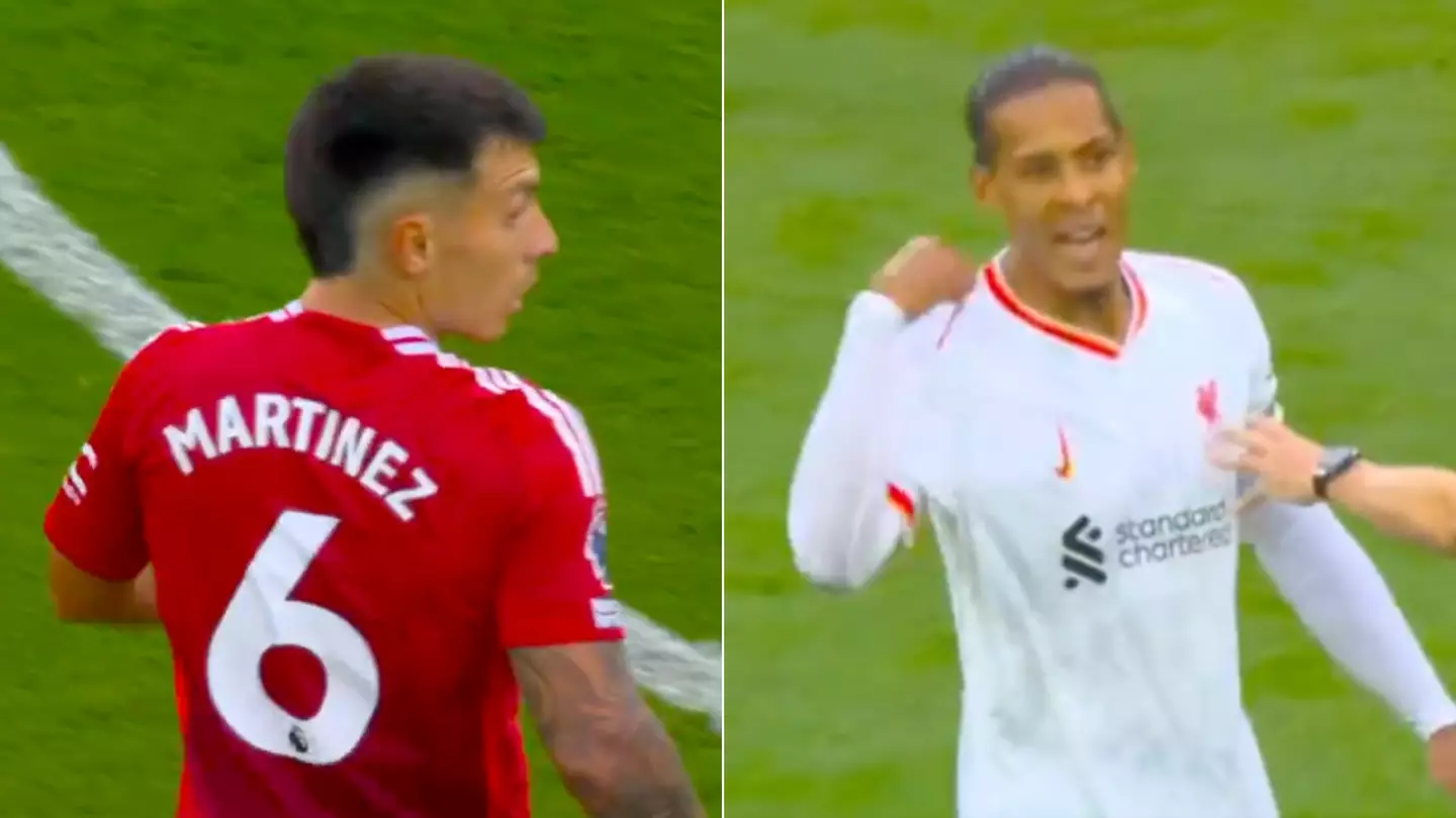 Liverpool fans are loving Virgil van Dijk's furious five-word message to Lisandro Martinez during Man Utd clash