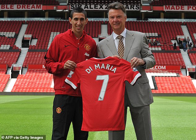 Angel Di Maria là một trong những bản hợp đồng đầu tiên của Louis van Gaal khi anh gia nhập từ Real Madrid vào năm 2014