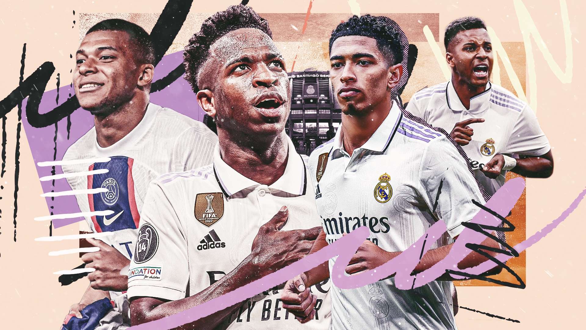 Real Madrid 2023: Jude Bellingham, Kylian Mbappe, Vinicius Jr and the scary  line-up set to lead Los Blancos towards another decade of domination |  Goal.com