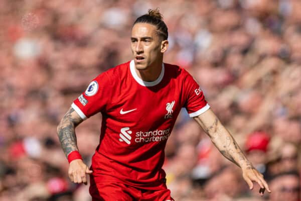 LIVERPOOL, ENGLAND - Saturday, May 20, 2023: Liverpool's Kostas Tsimikas during the FA Premier League match between Liverpool FC and Aston Villa FC at Anfield. (Pic by David Rawcliffe/Propaganda)