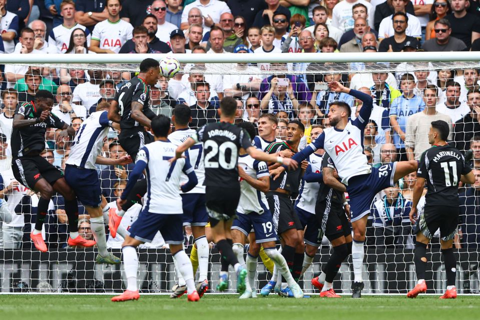 Gabriel broke the deadlock shortly after the hour mark with a towering header