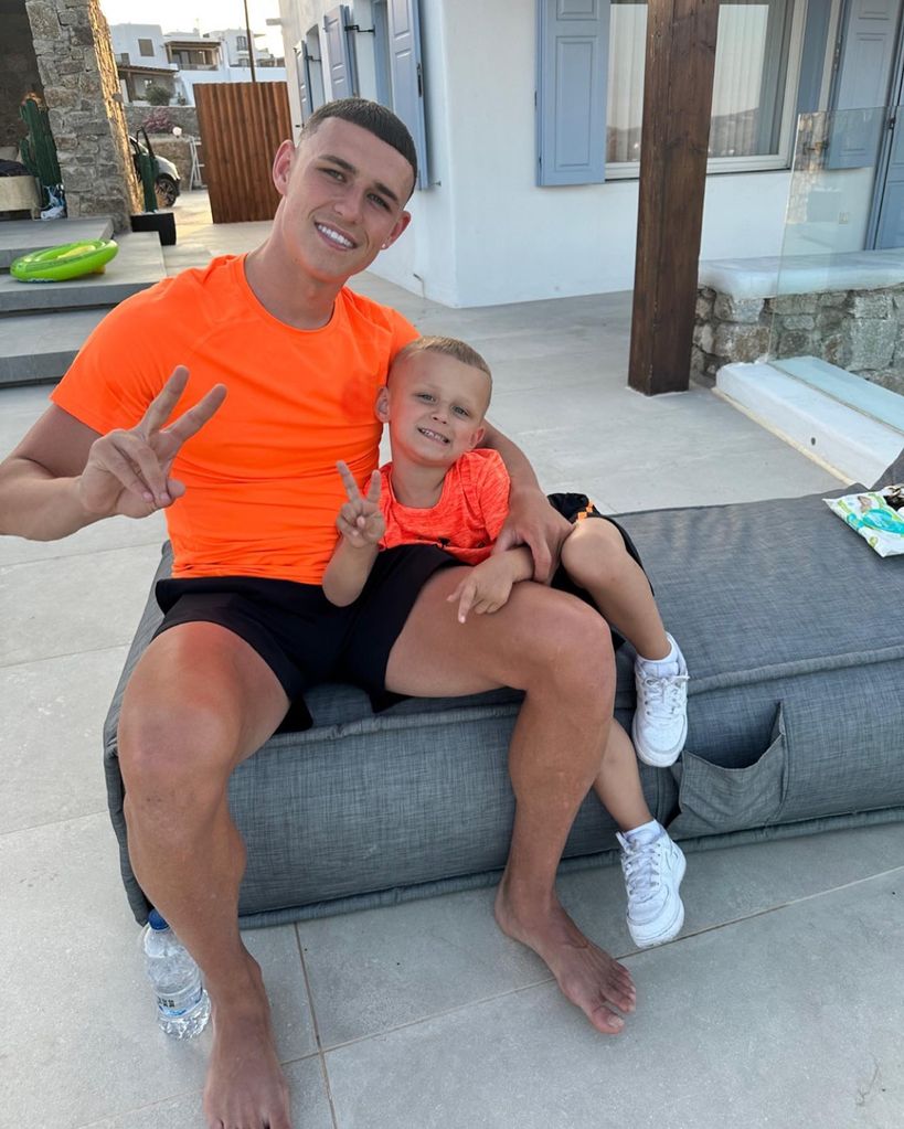 Phil Foden's mini-me son 'El Wey' has more Instagram followers than England  team | HELLO!