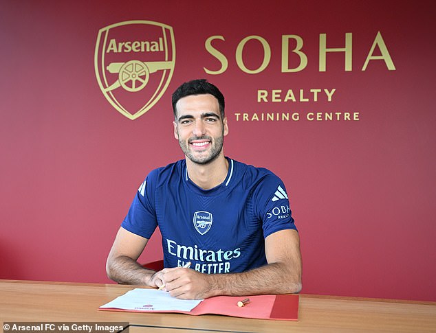 Arsenal's injury woes first began earlier this summer when new signing Mikel Merino suffered a fractured shoulder in his first training