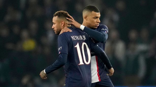 Neymar and Kylian Mbappe