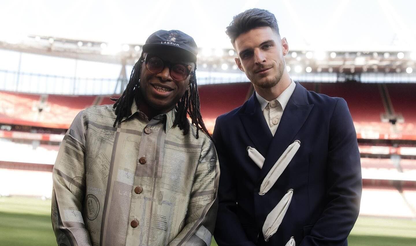 Declan Rice Desfila Na Passarela Da Labrum Durante A London Fashion Week No  Emirates Stadium • RAPGOL | Rap E Futebol Lifestyle