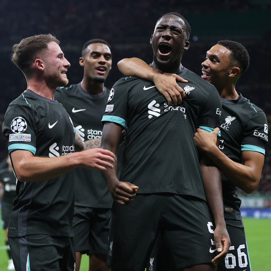 Liverpool complete Champions League comeback against AC Milan as Arne Slot bounces back from first defeat