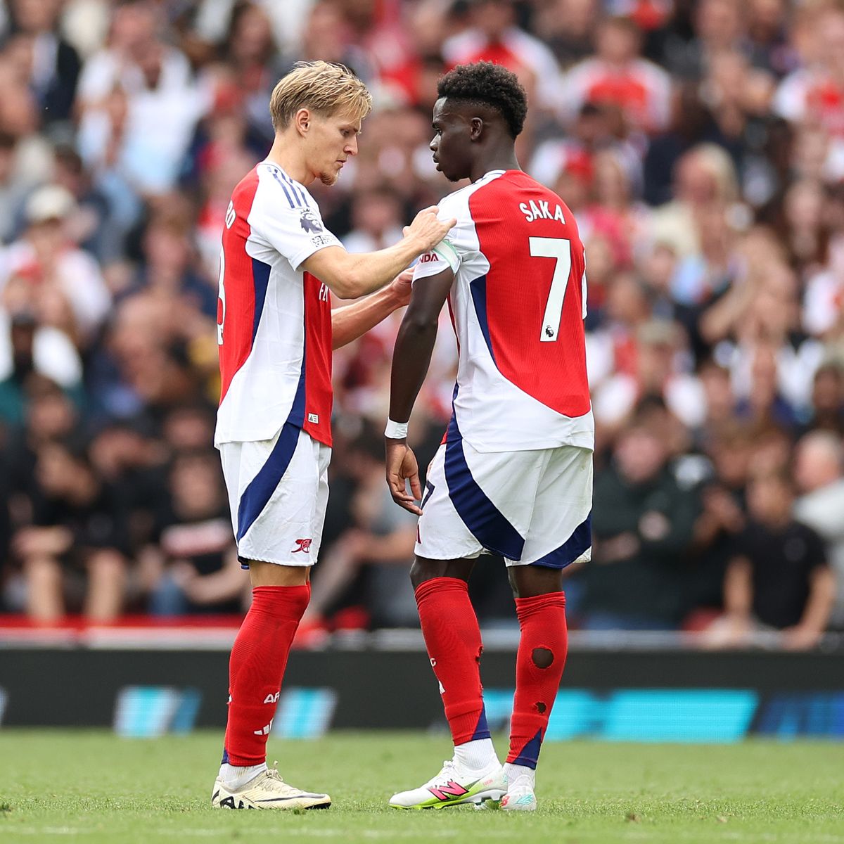 Bukayo Saka reveals Arsenal's Martin Odegaard replacement plan amid Man  City criticism - football.london