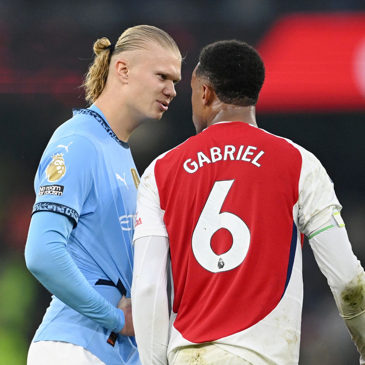 Erling Haaland sends Arsenal scathing response after Gabriel shove and Man  City controversy - football.london