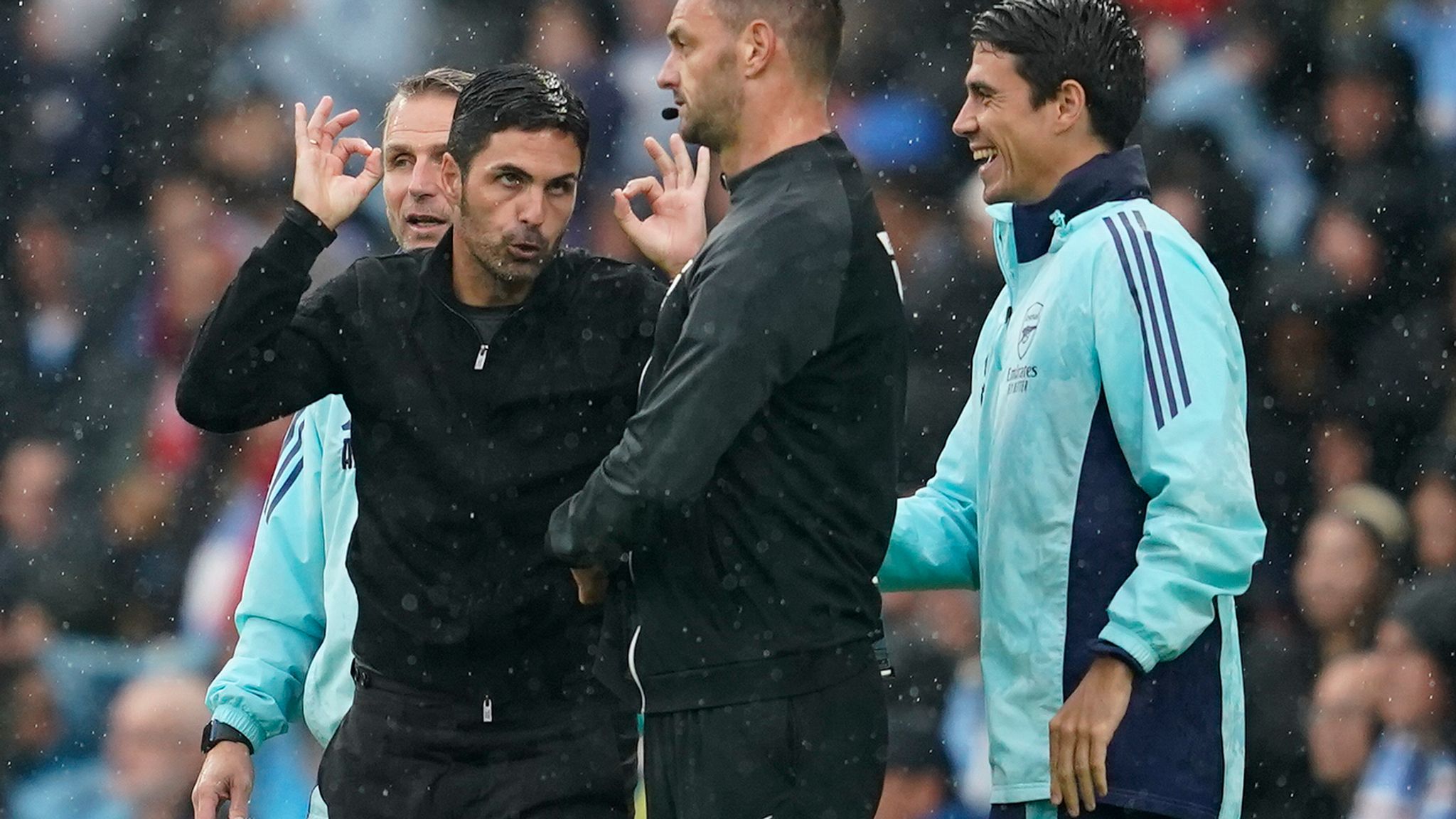 Leandro Trossard red card: Arsenal boss Mikel Arteta furious with referee  Michael Oliver's decision vs Man City | Football News | Sky Sports