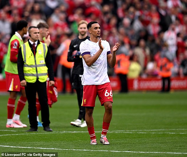 Trent Alexander-Arnold has said his future at Liverpool is something out of his hands