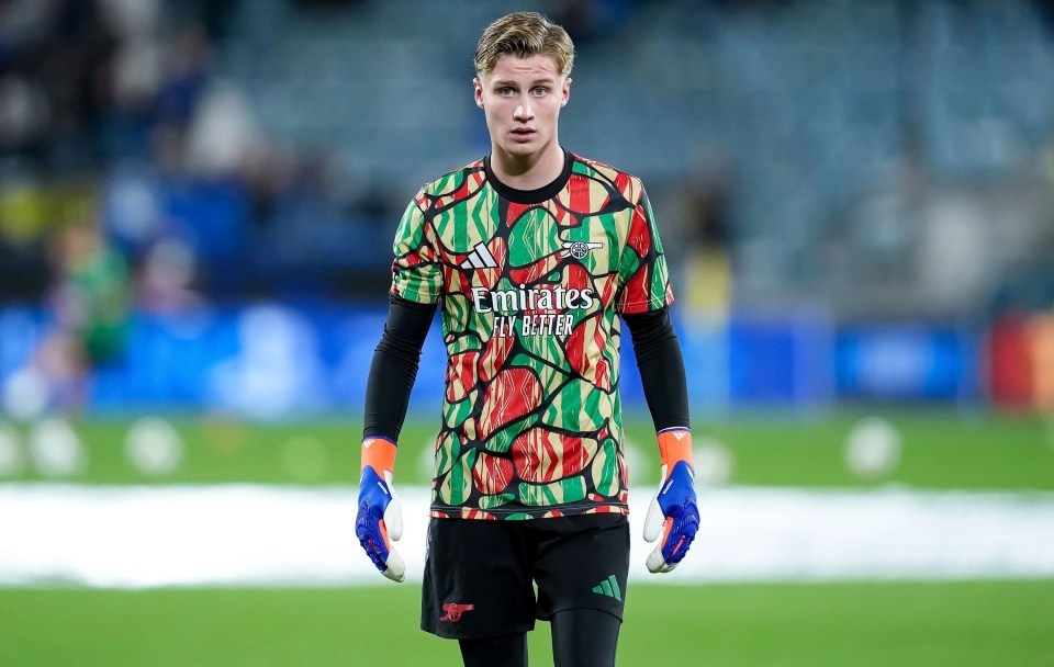 Arsenal could be forced to start fourth-choice goalkeeper Jack Porter, 16,  in Carabao Cup after Raya injury scare | The Sun