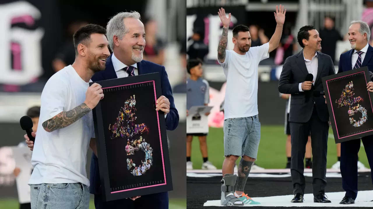 Inter Miami Celebrate Lionel Messi's 45 Career Trophies, Argentina Hero  Receives Fitting Tribute: WATCH | Times Now