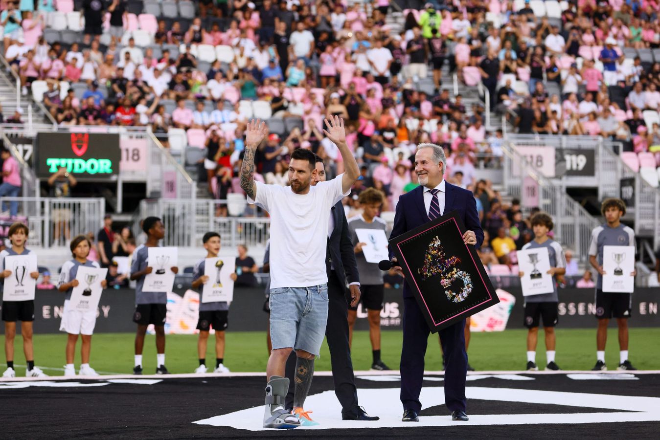 Lionel Messi's 45 trophy career honoured by Inter Miami