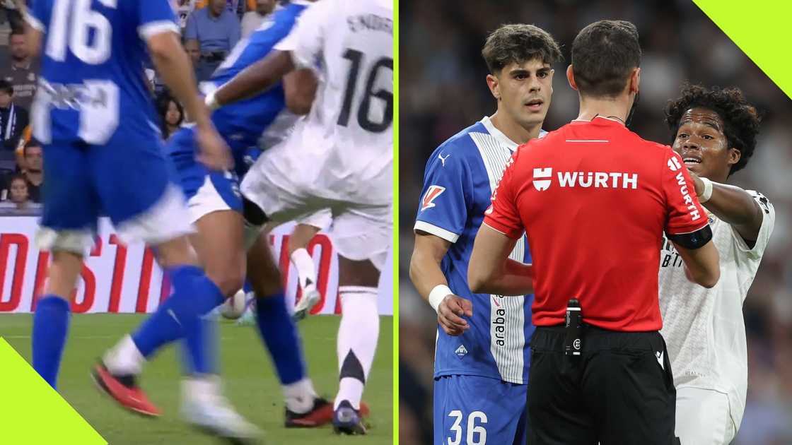 Scenes As Endrick Kicks Opponent in the Groin Area As Fans Cry for Red Card  - YEN.COM.GH