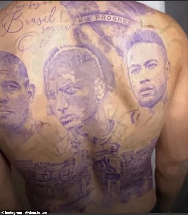 Micah Richards has mocked Richarlison's tattoo which has the Tottenham star's face on in the middle of Brazil legend Ronaldo and international team mate Neymar