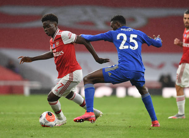 Saka outshines Nigerian brothers as Arsenal and Leicester City shares the  spoils - Latest Sports News In Nigeria